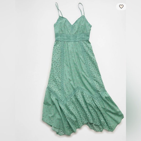 AMERICAN EAGLE MISSES V NECK MIDI SUNDRESS SIZE LARGE NWT! - Picture 4 of 7